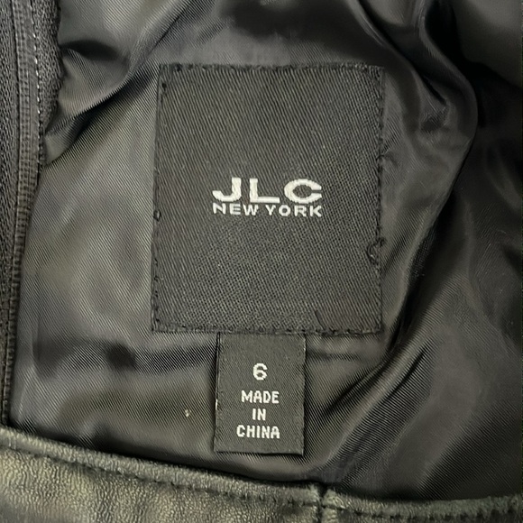 LA TANNERIE Elegant Black 100% Leather Midi Pencil Skirt Size 6 - Picture 6 of 8